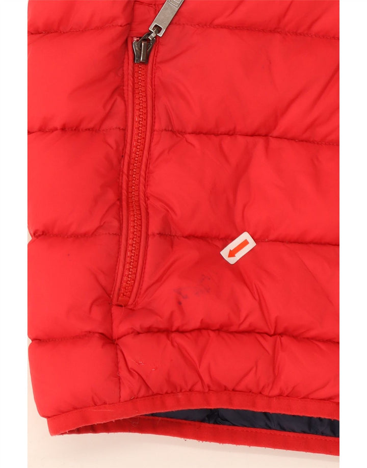 FILA Chaqueta acolchada con capucha para hombre UK 38 Poliéster rojo mediano