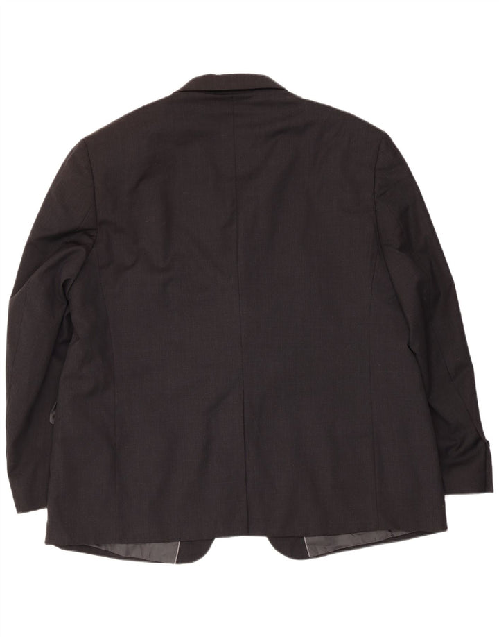 Marks & Spencer Chaqueta Blazer Corta de 3 Botones para Hombre UK 48 2XL Lana Gris