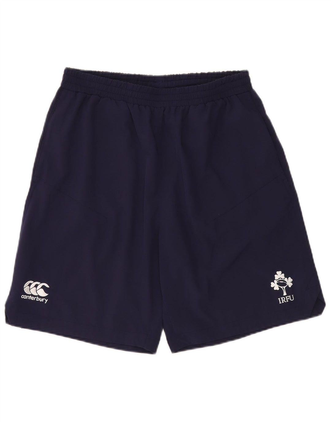 Canterbury Pantalones cortos deportivos con gráficos de Irlanda para hombre Poliéster azul marino mediano