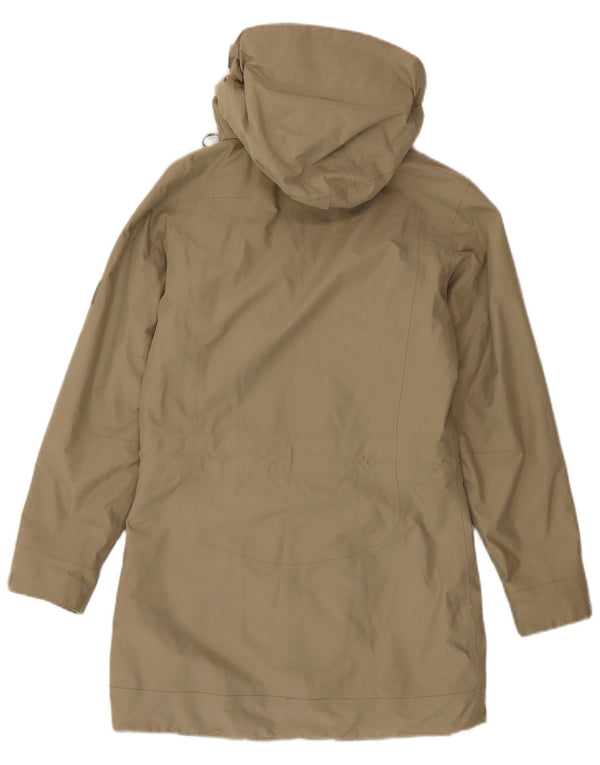 Jack Wolfskin Parka con capucha para mujer UK 8 Small Caqui Poliéster