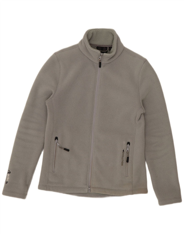 Musto Chaqueta polar para mujer UK 12 Poliéster gris medio