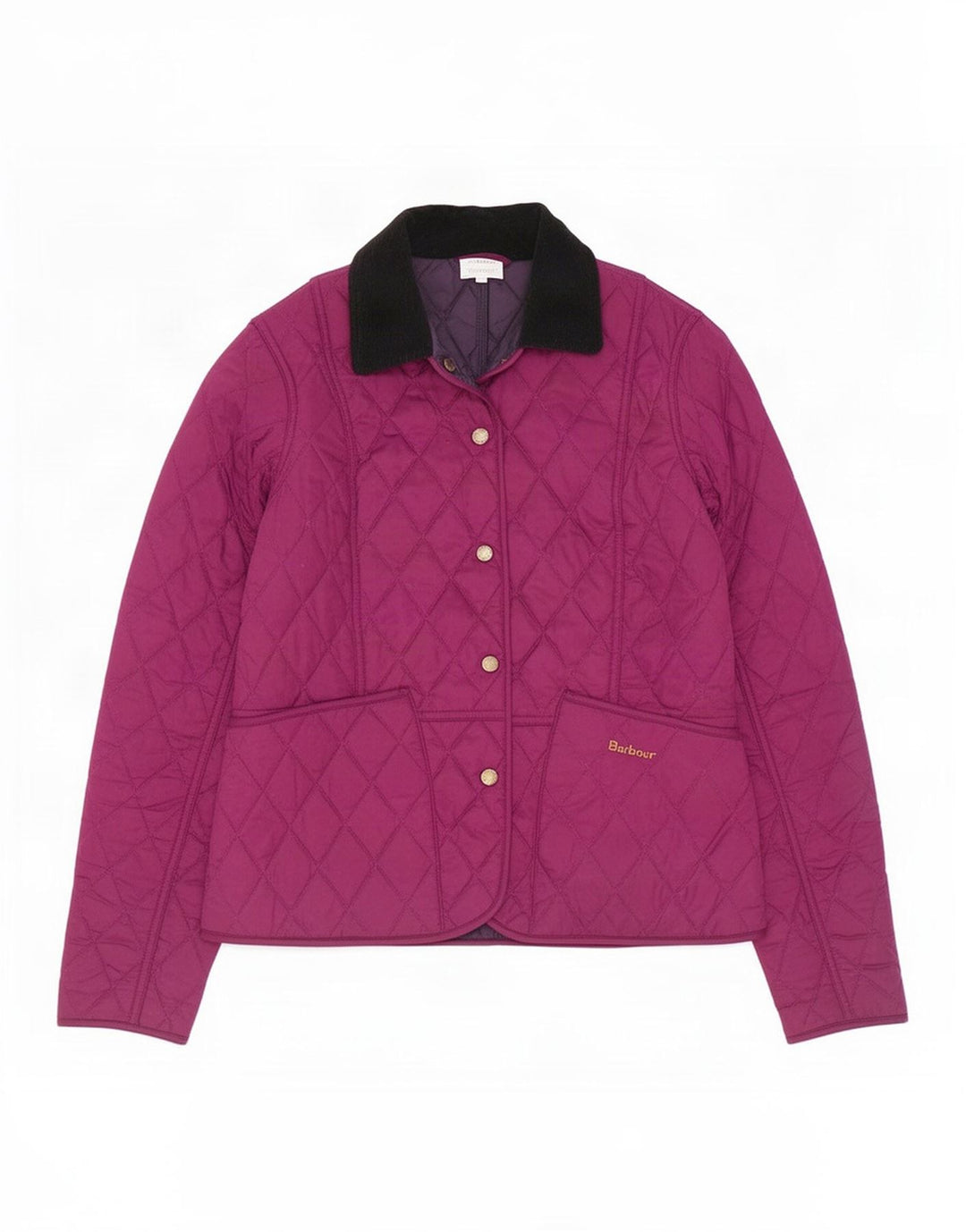 Barbour Chaqueta acolchada para mujer UK 8 Small Poliéster morado
