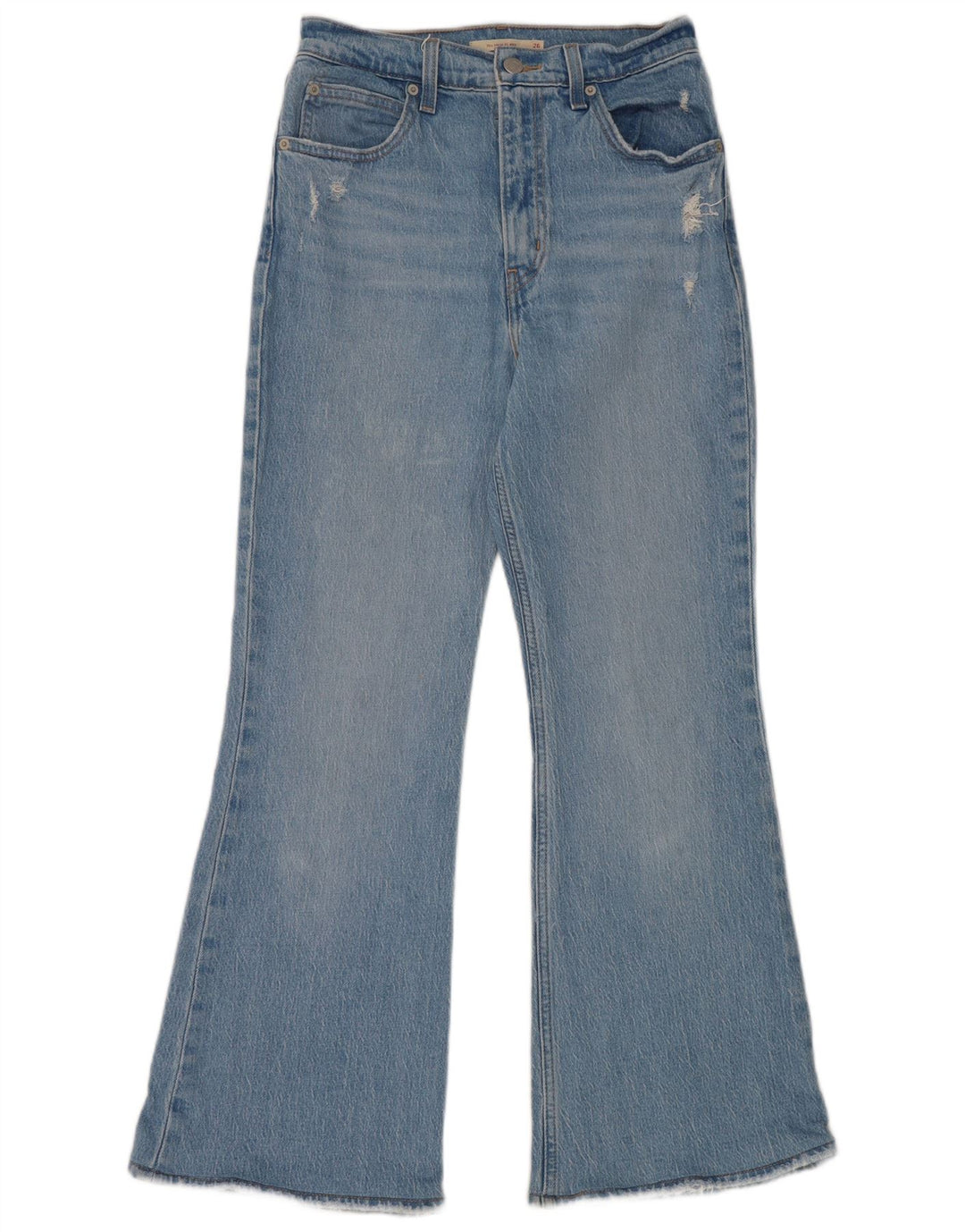 Levi's Jeans Acampanados De Tiro Alto Desgastados Para Mujer W26 L27 Algodón Azul