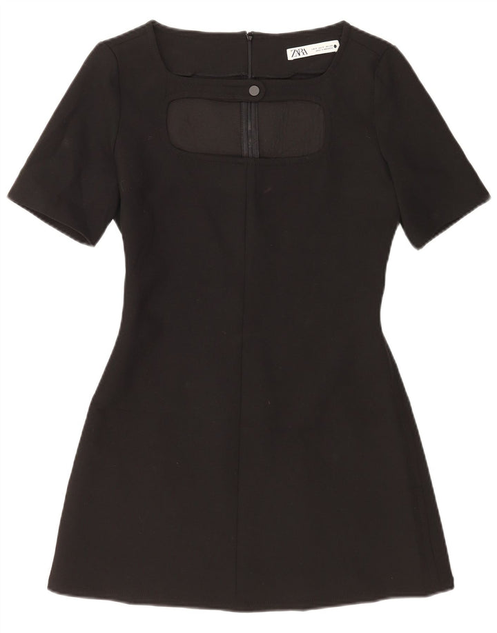 Zara Mujer Vestido Tubo Reino Unido 40 Pequeño Negro