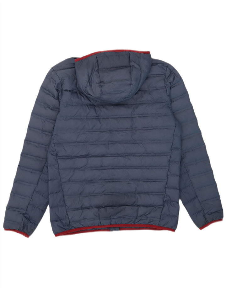 Columbia Chaqueta acolchada con capucha para hombre UK 38 Medium Azul marino Poliéster