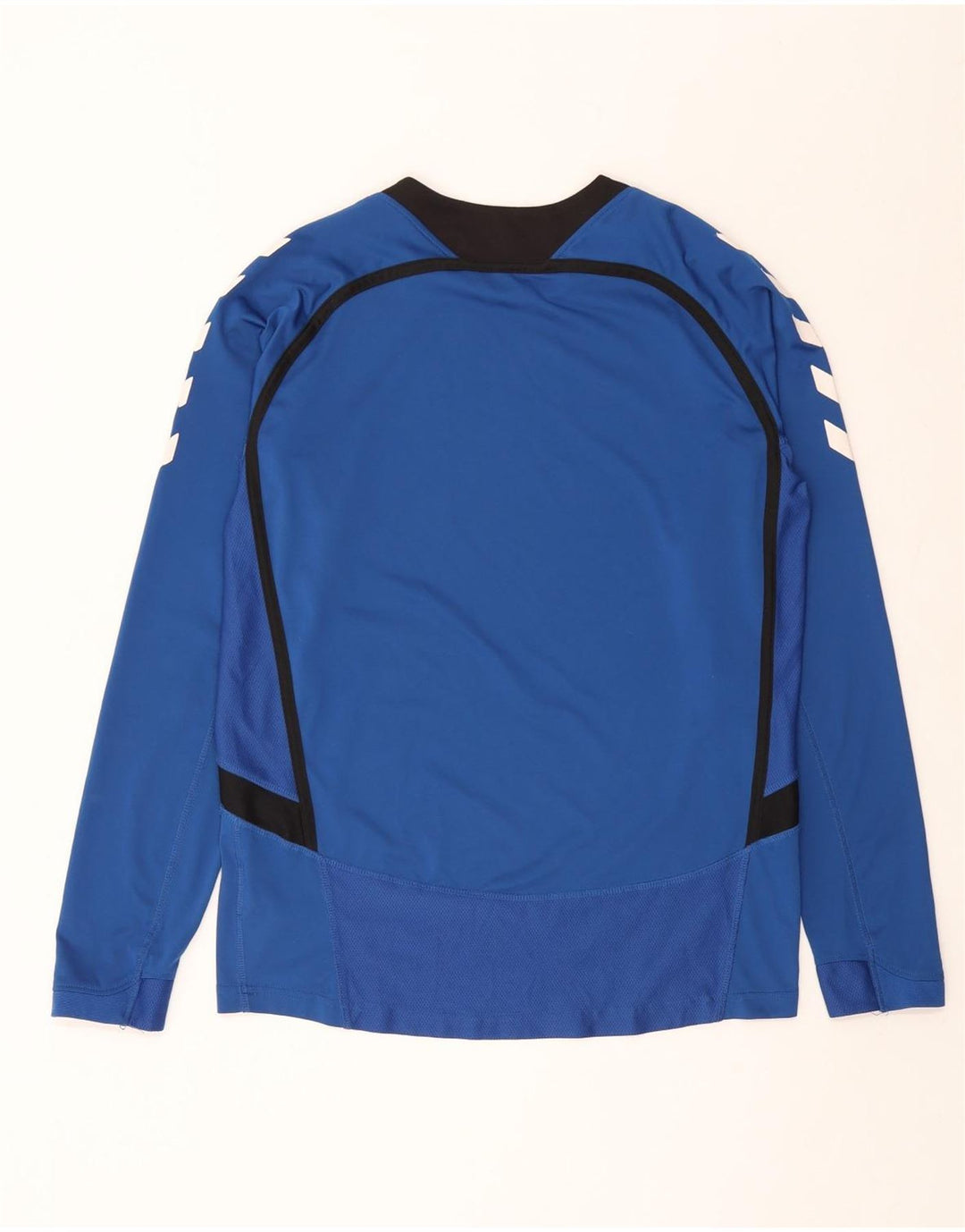 Hummel Hombre Graphic Top Manga Larga Poliéster Azul Medio Deportes