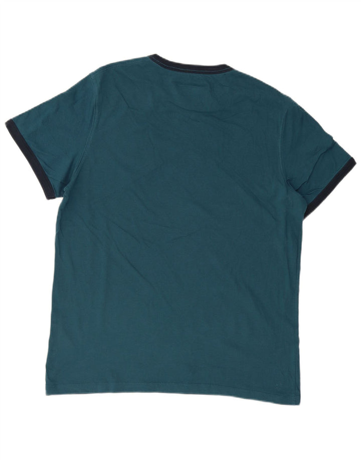 TIMBERLAND Camiseta gráfica de ajuste regular Coupe para hombre, talla grande, azul
