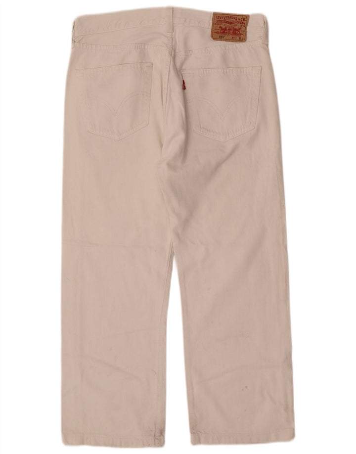 Levi's Jeans rectos 501 para hombre W32 L26 Algodón blanco