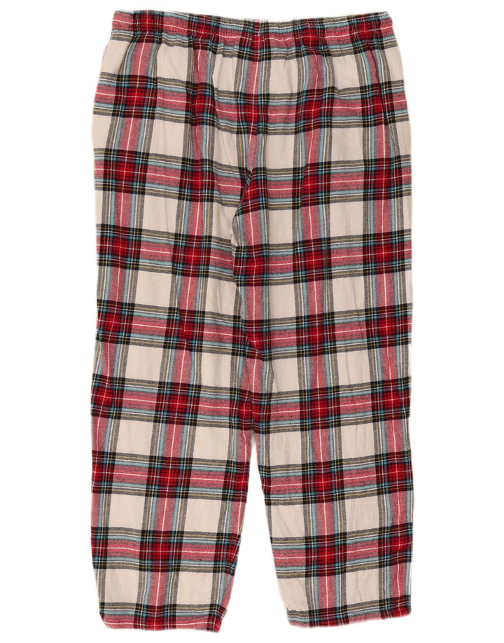 Marks & Spencer - Pantalón chino para mujer, talla grande, W34 L26, cuadros multicolor