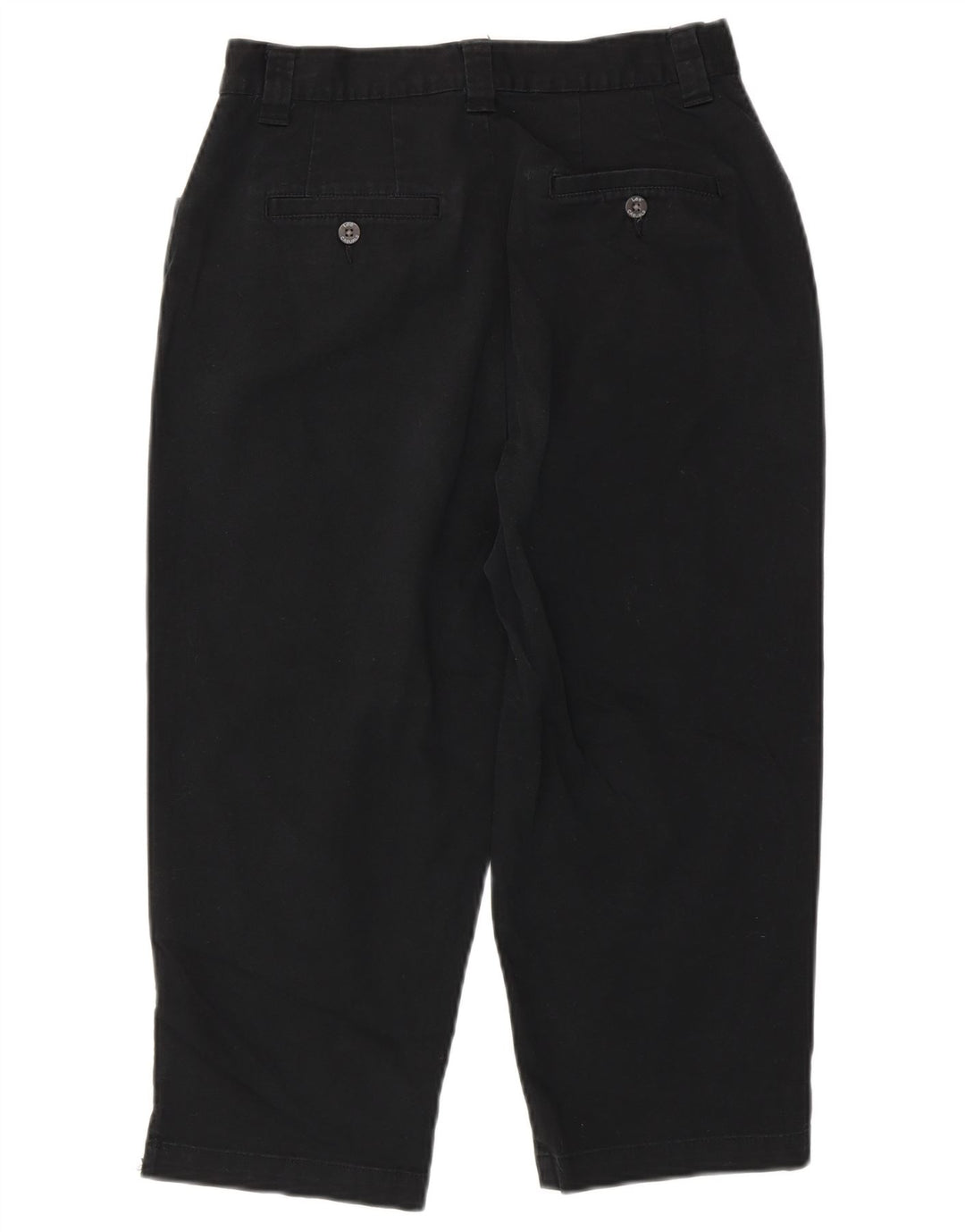 LEE Pantalones capri cónicos de cintura alta para mujer US 6 Medium W30 L20 Negro