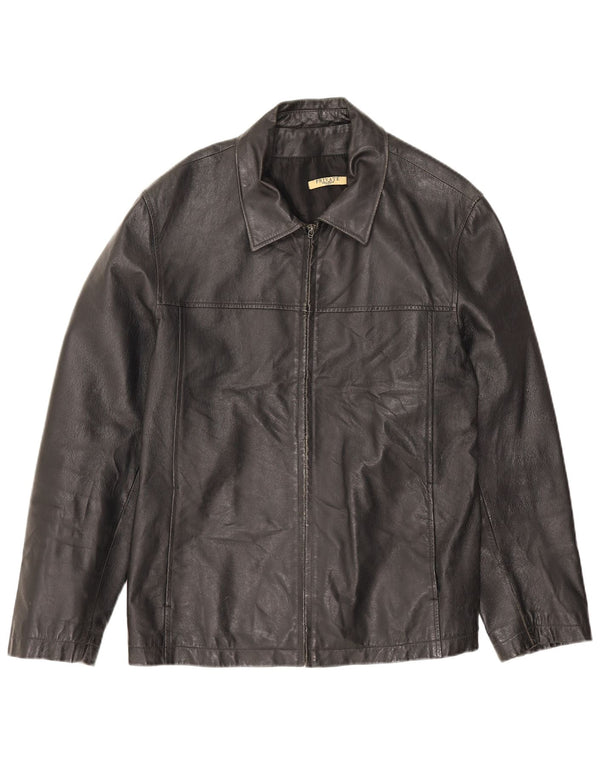 Chaqueta de cuero para hombre Private IT 52 XL Negro