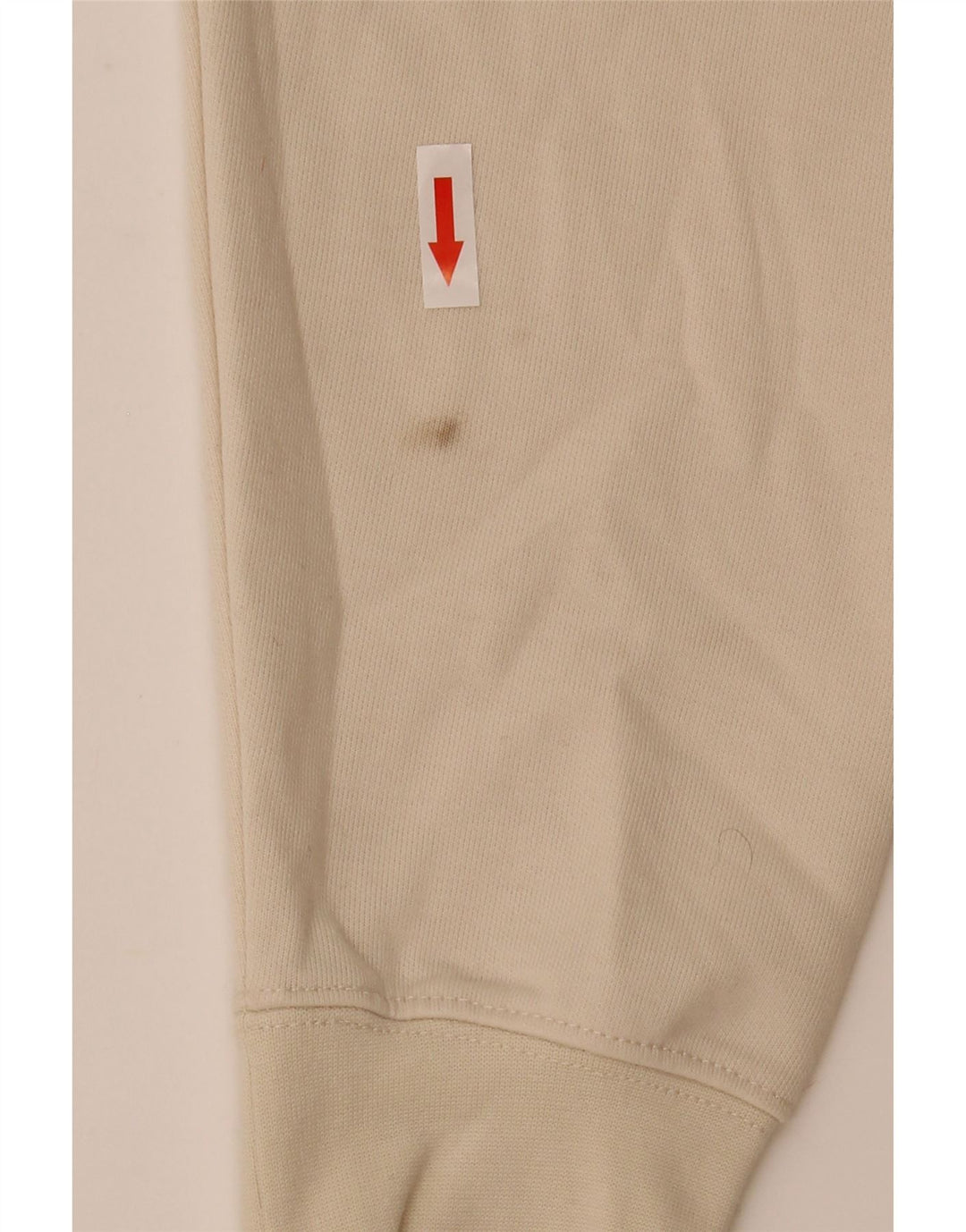 Zara Hombre Polo Cuello Jersey Jersey Pequeño Algodón Blanco Roto