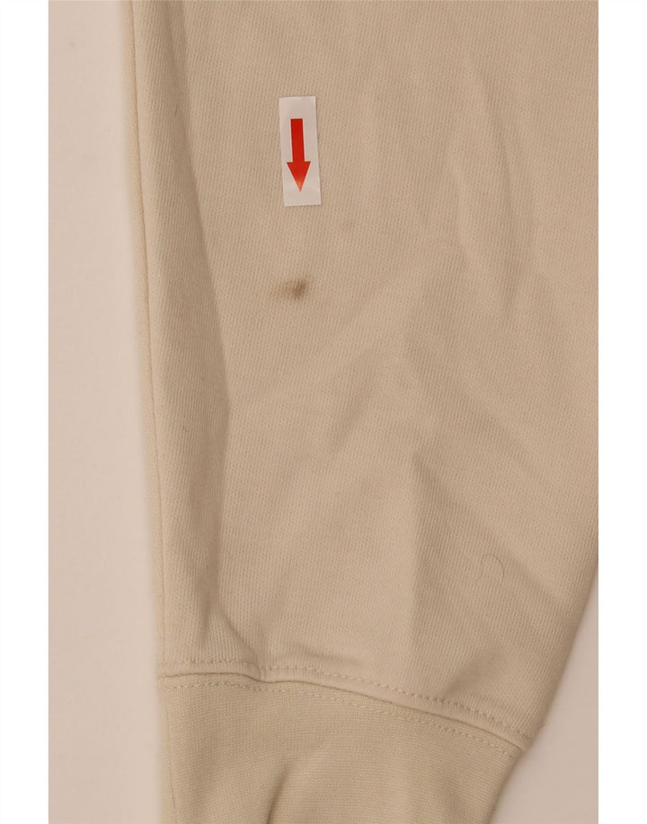 Zara Hombre Polo Cuello Jersey Jersey Pequeño Algodón Blanco Roto