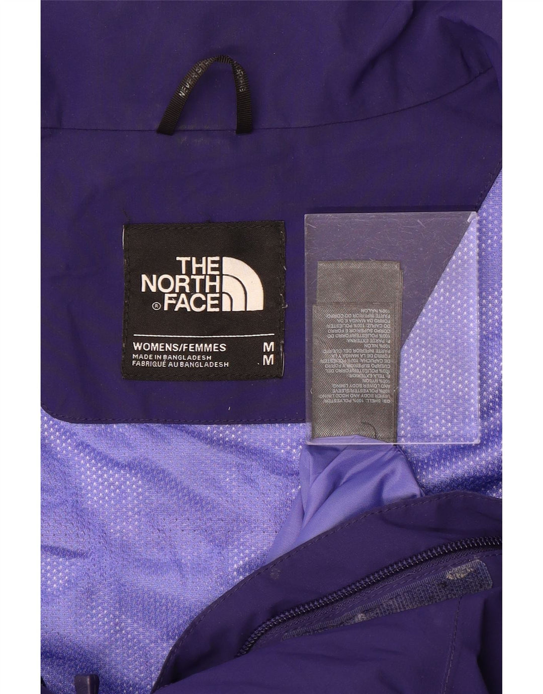 THE NORTH FACE Chaqueta impermeable con capucha Hyvent para mujer Reino Unido 44 Nylon morado mediano