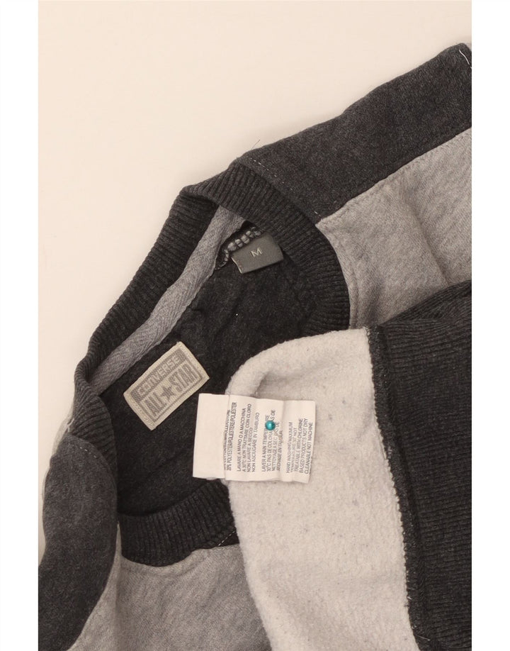 Converse - Sudadera gráfica para mujer, talla 40, color gris medio
