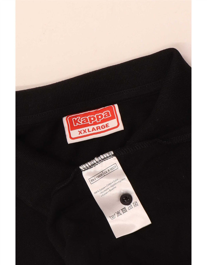Kappa Polo Hombre 2XL Algodón Negro
