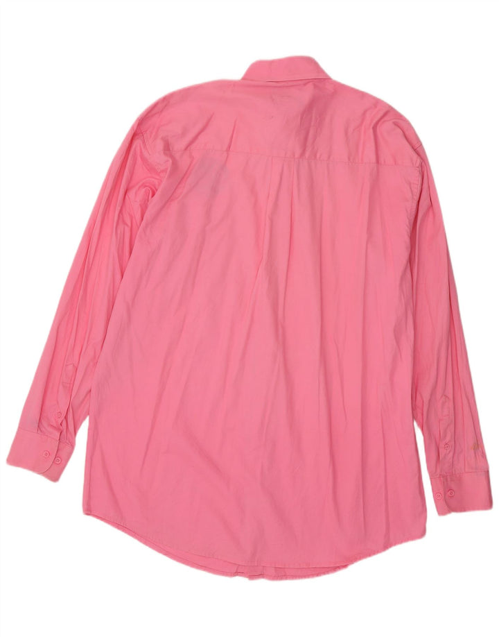 Wrangler Camisa alta para hombre de algodón rosa grande