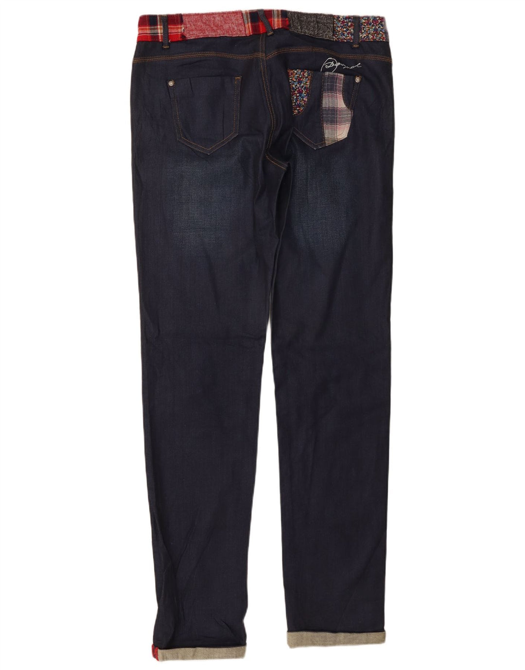 Jeans Desigual Mujer Slim W34 L33 Azul Marino Algodón