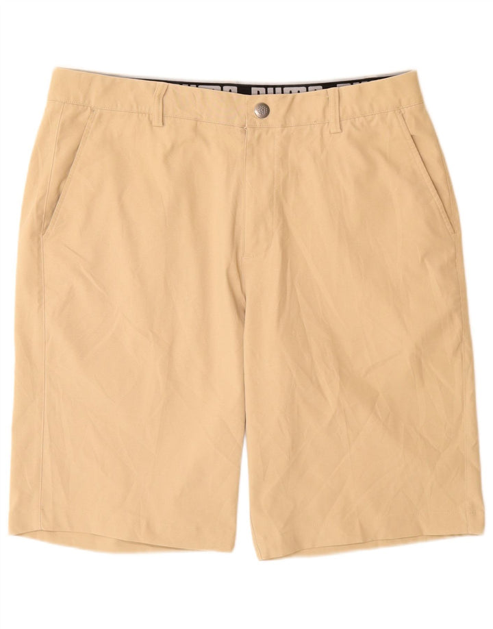 PUMA Pantalones cortos chinos para hombre W36 Poliéster beige grande