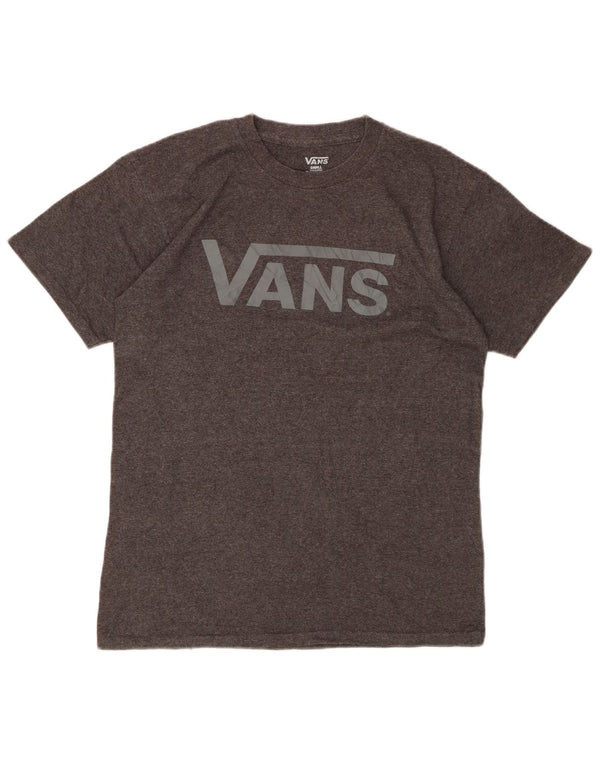 VANS Camiseta gráfica para hombre Top Small Grey Cotton