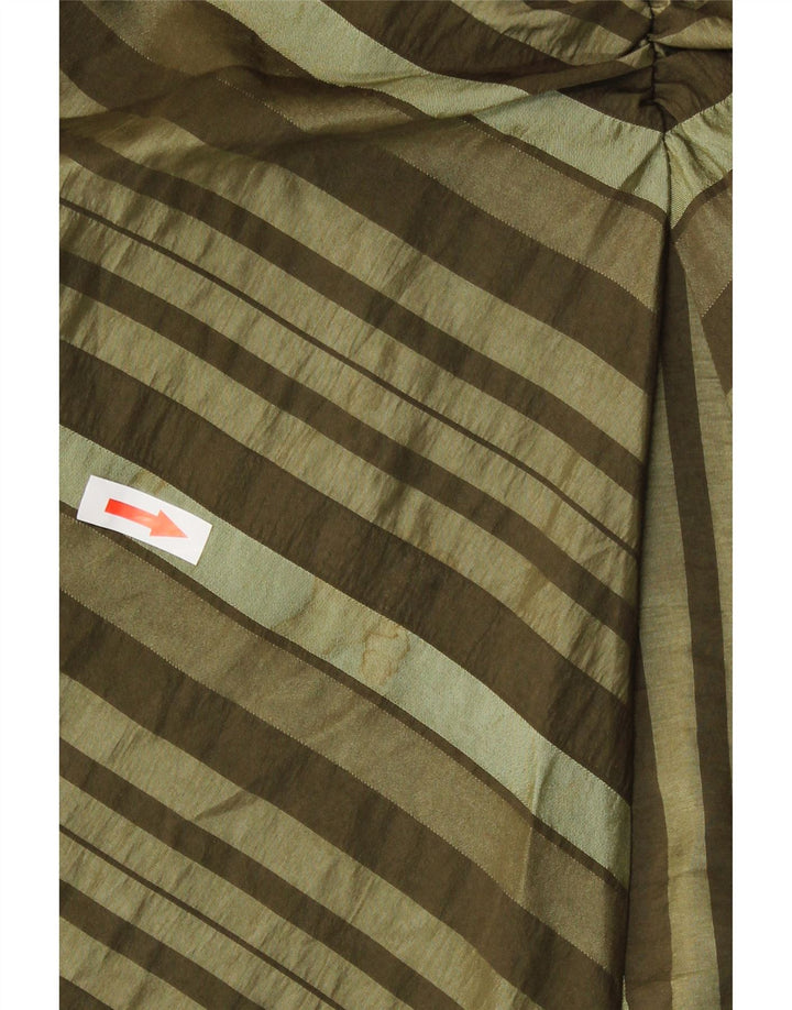 Falda asimétrica para mujer Sasha UK 12 Medium W32 Poliéster a rayas verdes