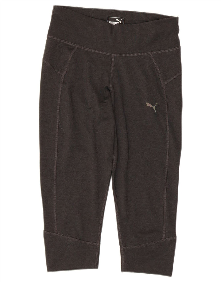Puma Leggings Capri para Mujer UK 8 Pequeño Gris Poliéster