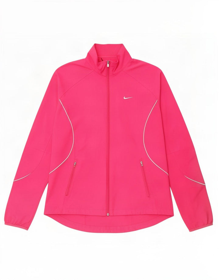 Nike - Chaqueta de chándal para mujer, talla 10/12, poliéster rosa medio