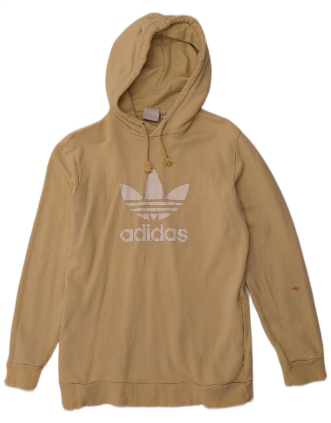 ADIDAS Jersey con capucha gráfica para hombre Algodón amarillo medio