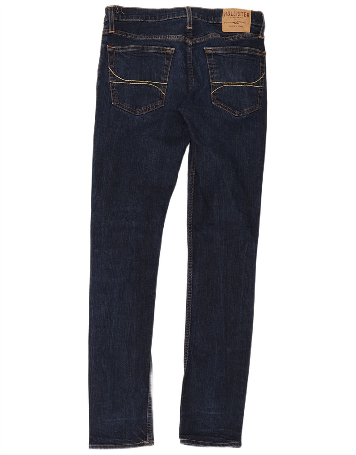 HOLLISTER Vaqueros pitillo para mujer W32 L34 Algodón azul marino
