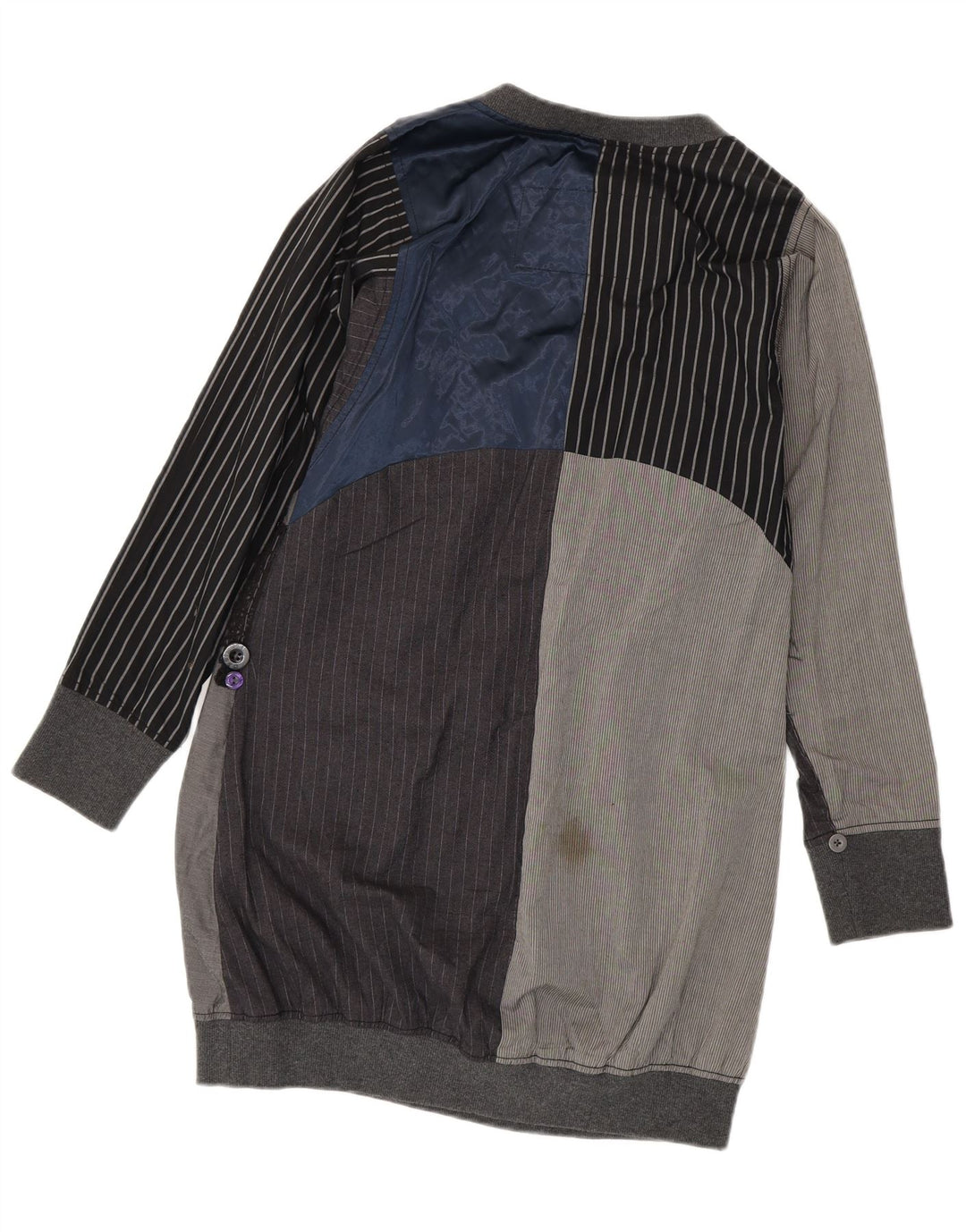 Vestido Desigual Bubble de manga larga para mujer EU 38 Gris medio Colorblock
