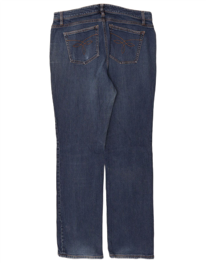 CHAPS Vaqueros rectos para mujer US 10 Large W30 L31 Algodón azul