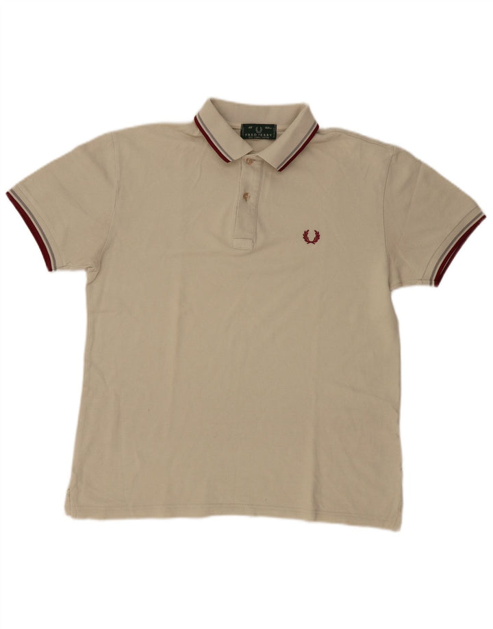Polo Fred Perry Hombre Algodón Beige Medio