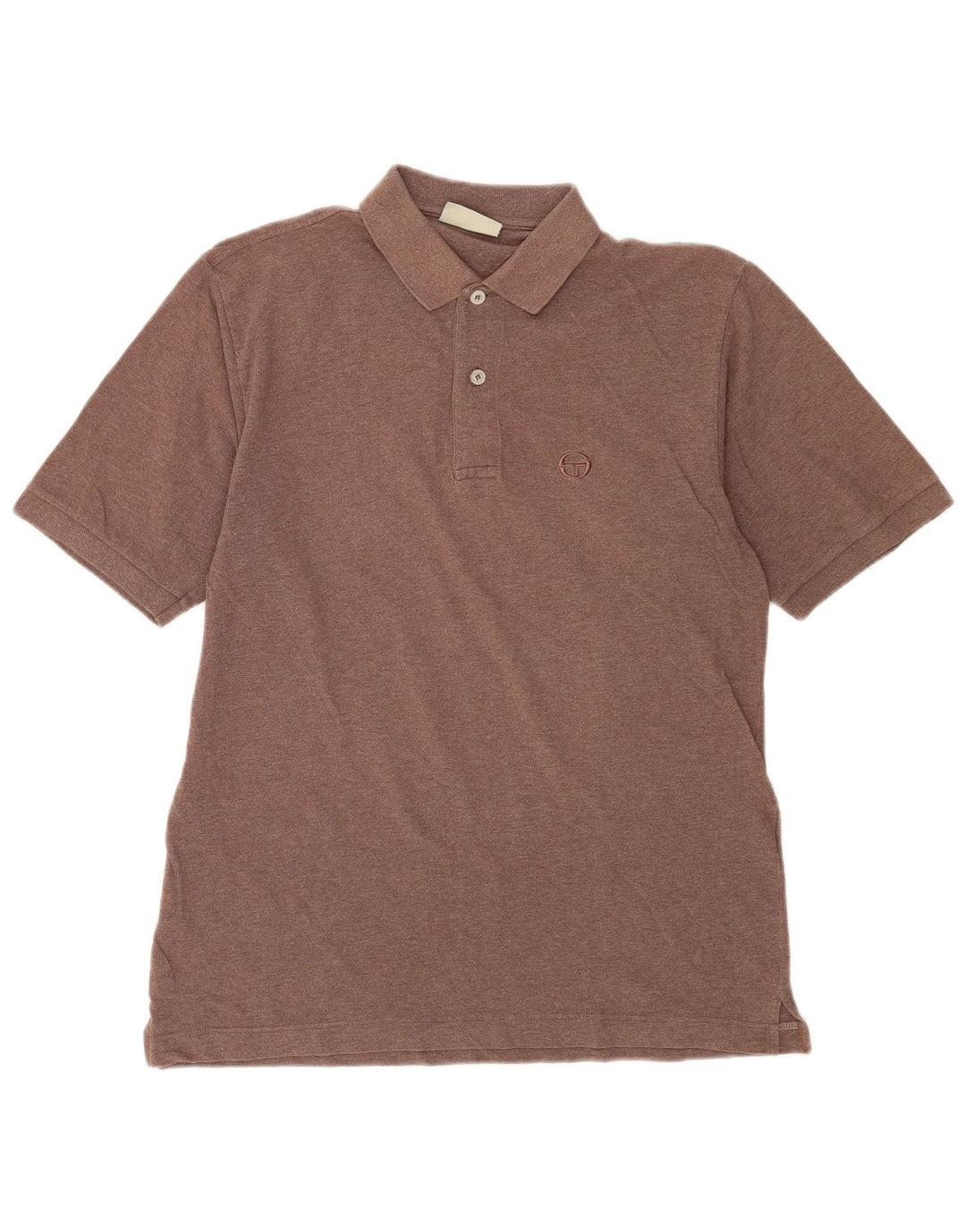 Sergio Tacchini Polo Hombre IT 50 Grande Algodón Marrón