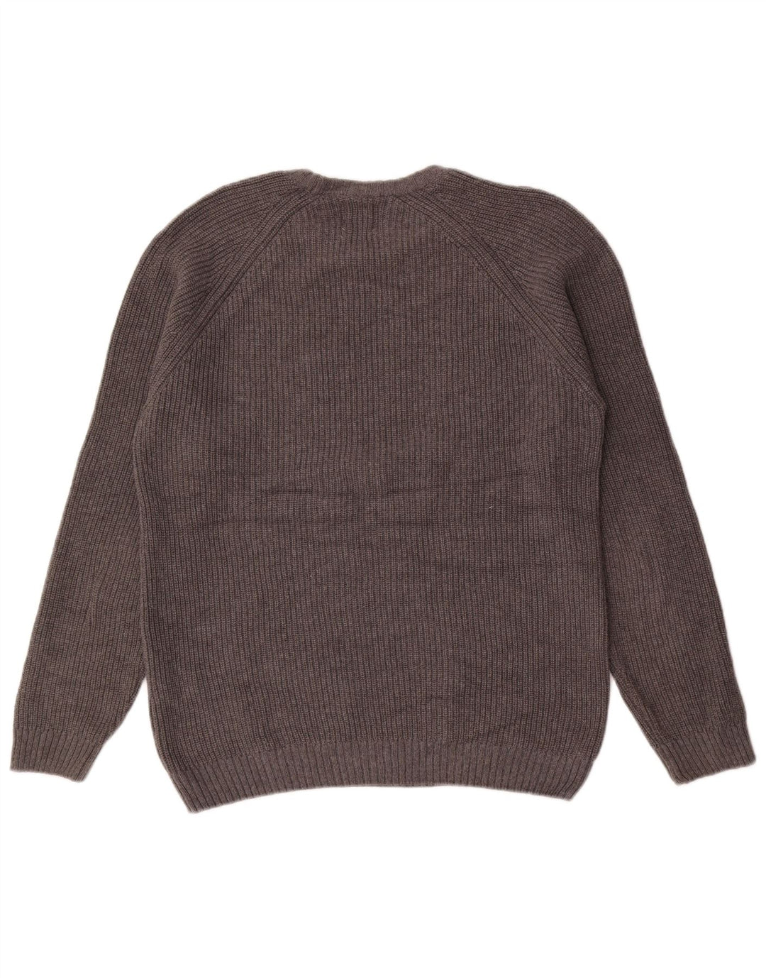 Zara Hombre Jersey Cuello Redondo Jersey Algodón Gris Medio