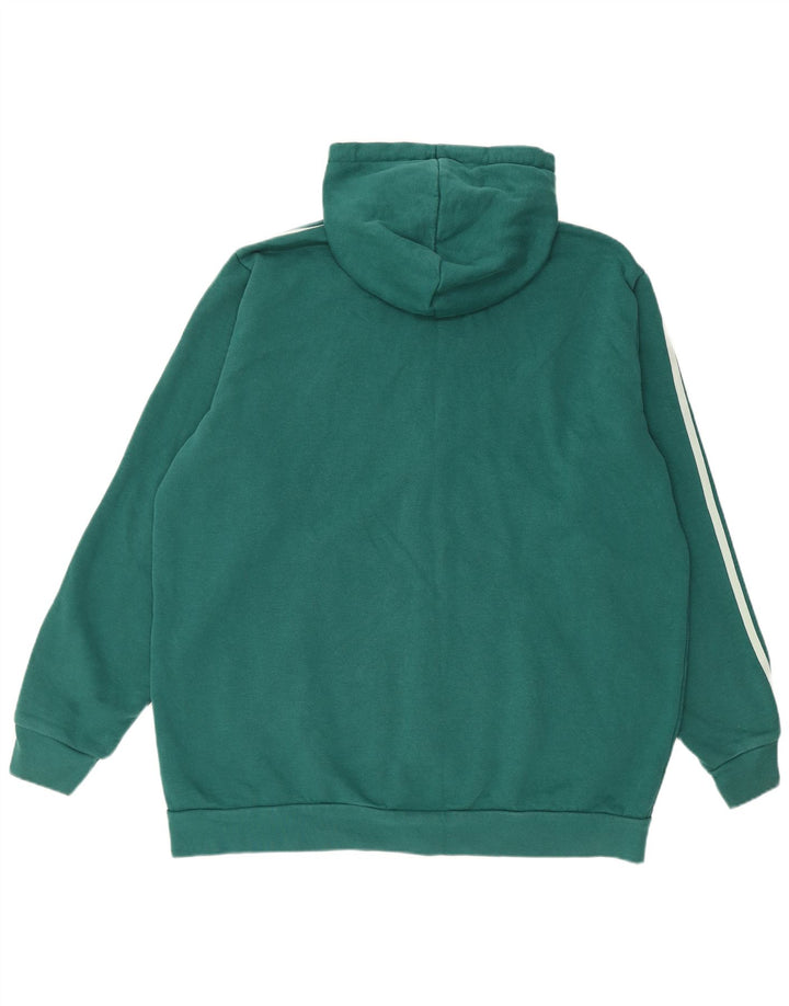 ADIDAS Sudadera con capucha y cremallera para hombre XL Algodón verde