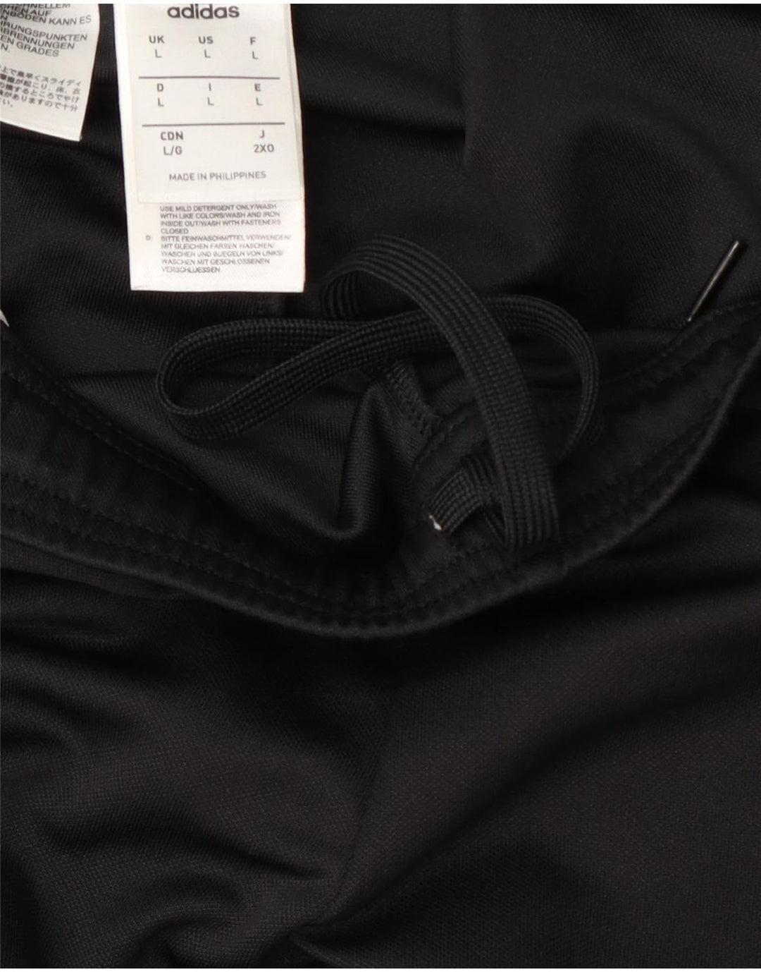 Adidas Hombre Climalite Pantalones De Chándal Grande Negro Colorblock Poliéster