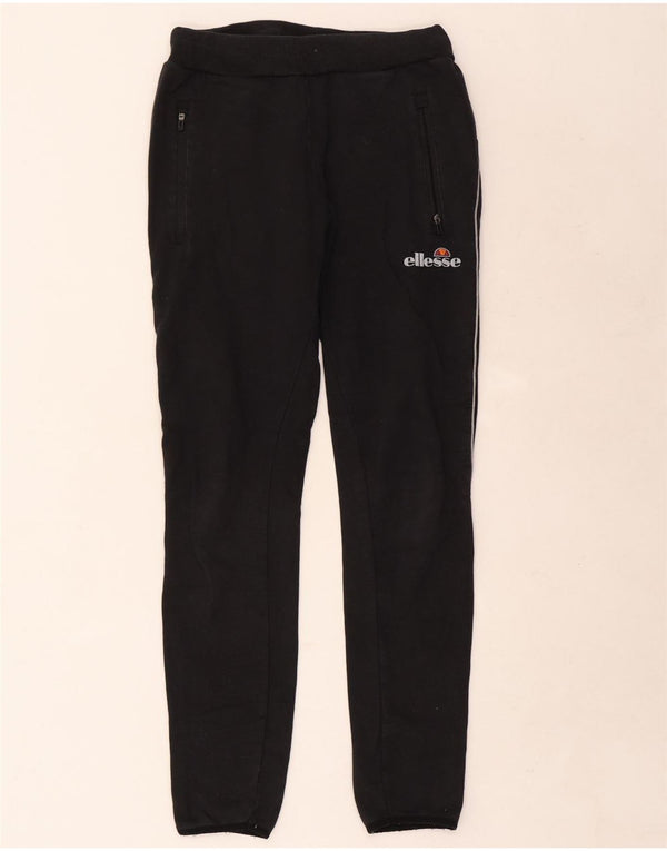 Ellesse Pantalones de chándal para mujer Joggers UK 8 Small Black Cotton