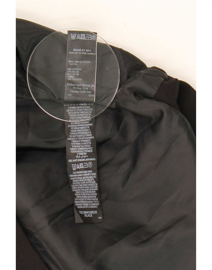 Marks & Spencer Chaleco para mujer UK 44 Mediano Negro Poliéster