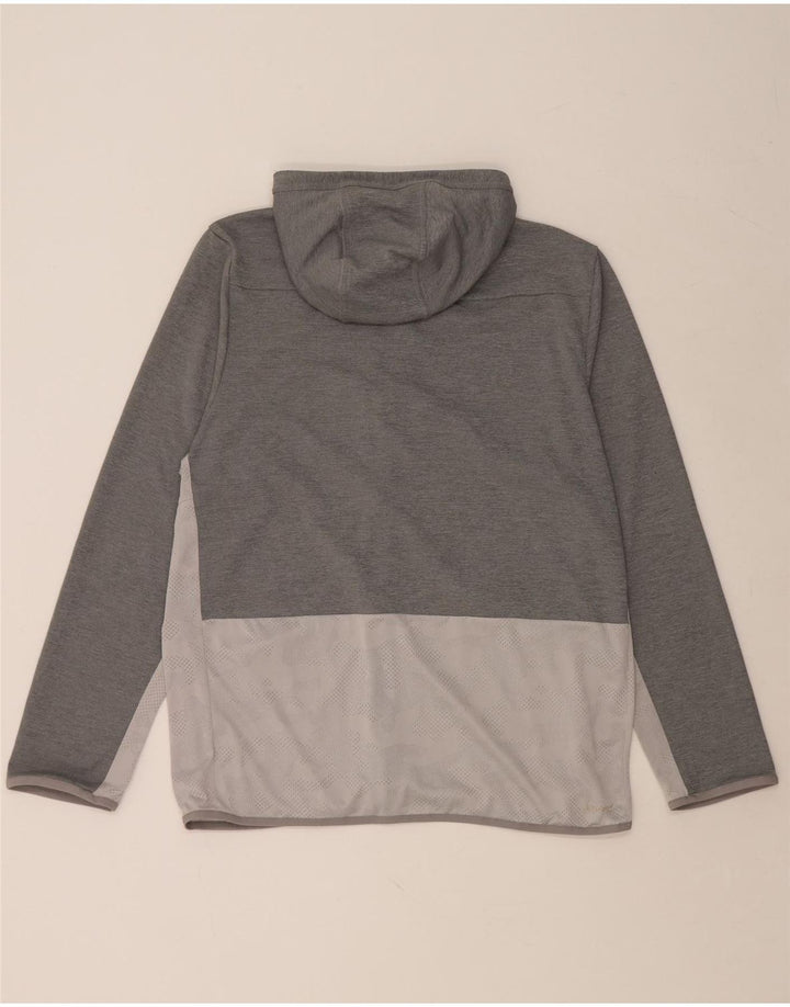 ADIDAS Sudadera con capucha y cremallera para hombre XL Poliéster gris