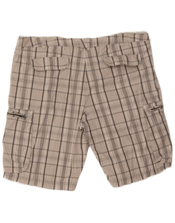 Pantalones cortos tipo cargo Nike para hombre W36 Algodón a cuadros beige grande