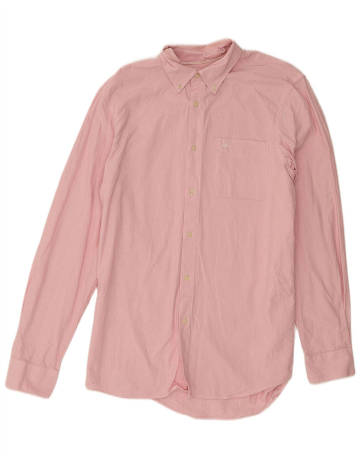 Camisa Jack Wills Hombre Algodón A Rayas Rosa Medio