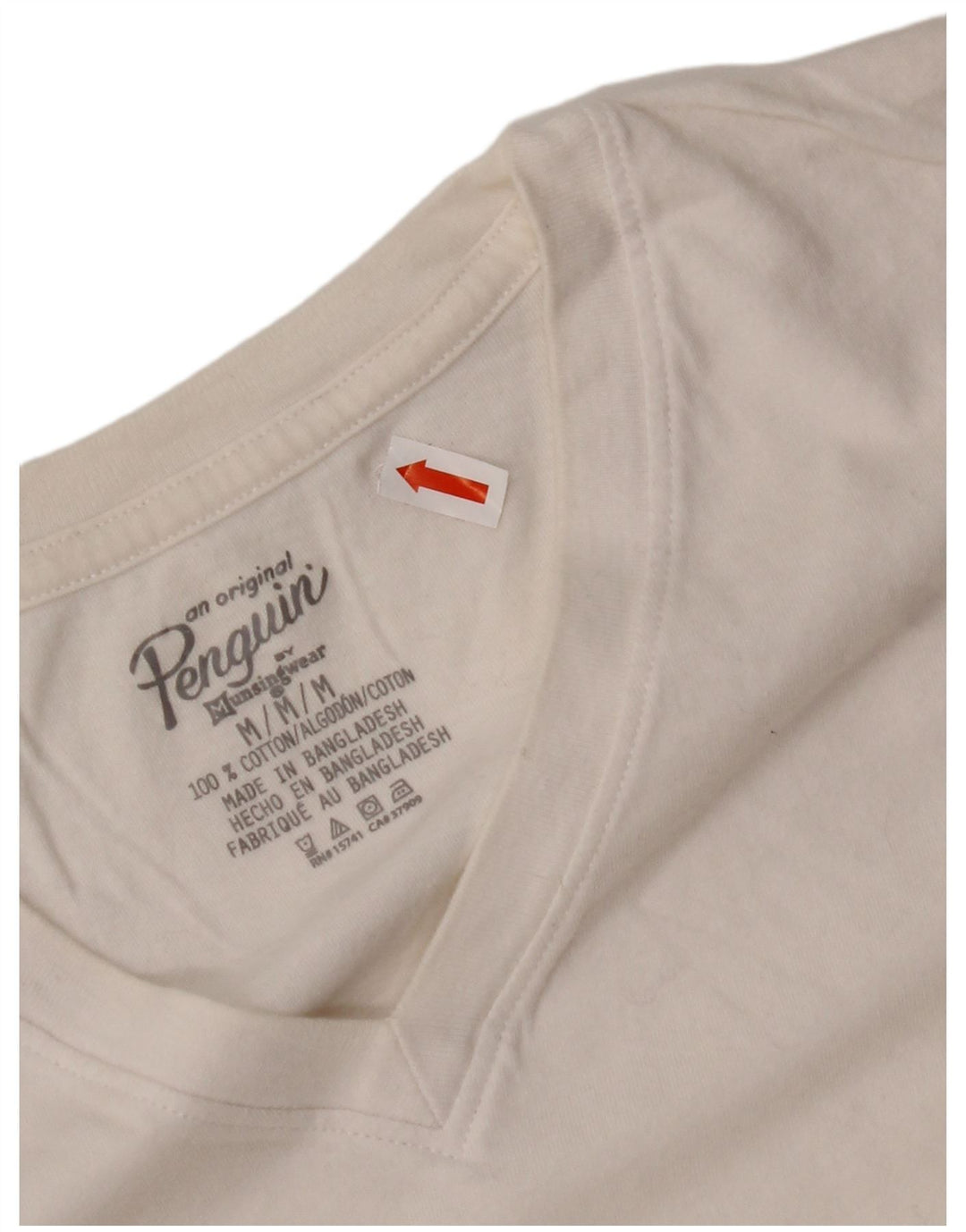 PENGUIN Camiseta para mujer Top UK 44 Medium White Cotton