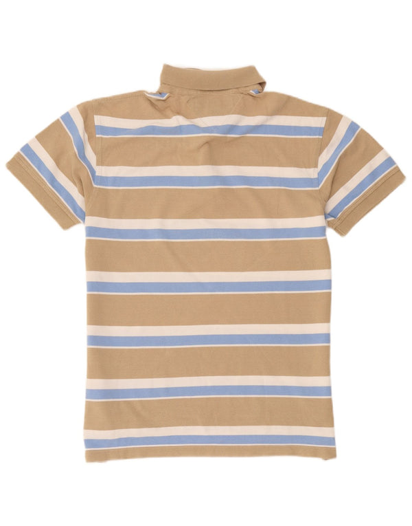 Polo Tommy Hilfiger para hombre de algodón a rayas beige pequeño