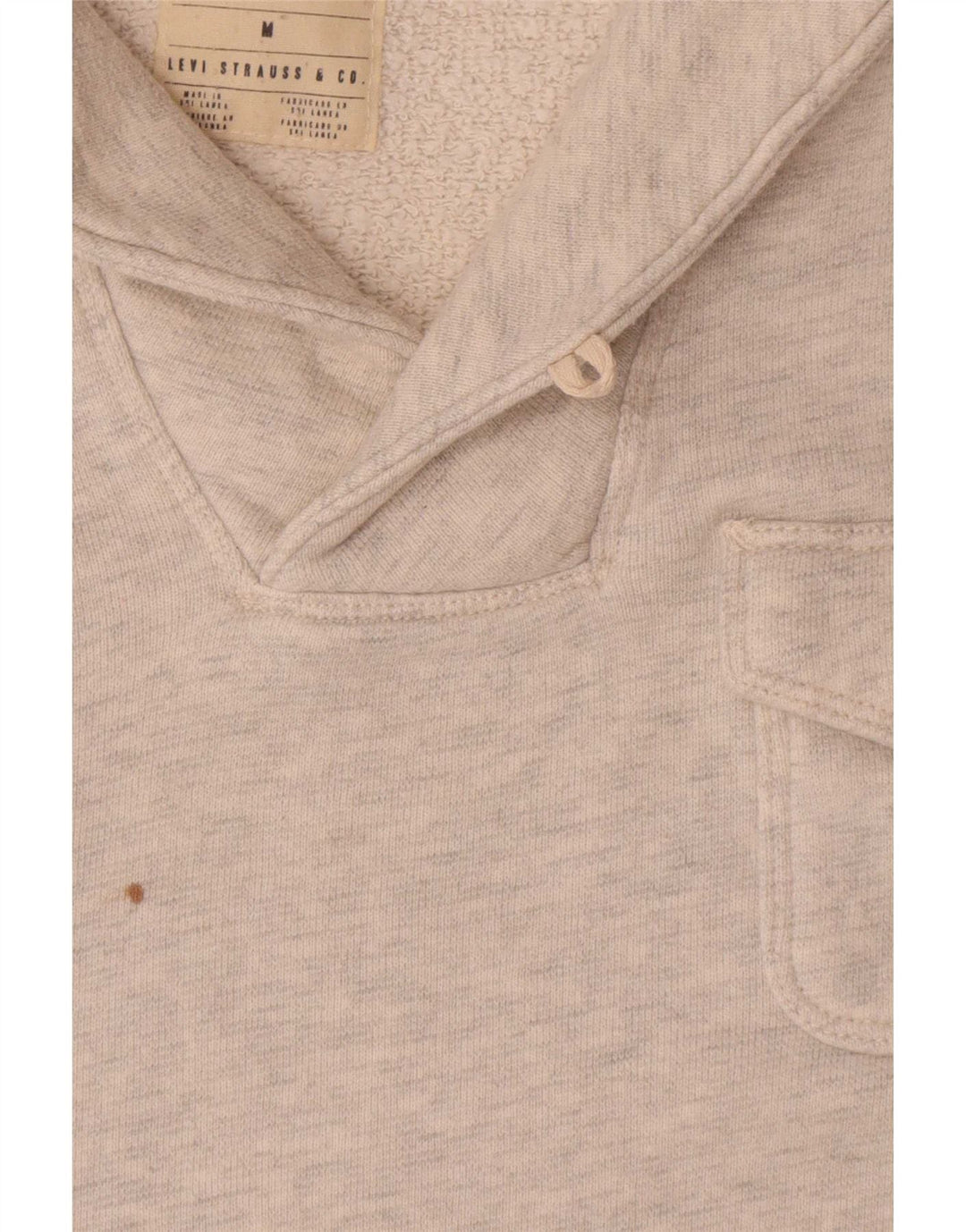 Levi's Hombre Sudadera Con Cuello Chal De Algodón Moteado Gris Medio