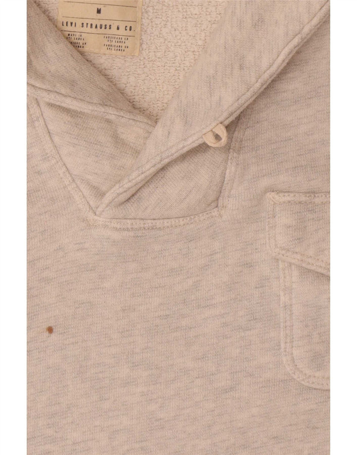 Levi's Hombre Sudadera Con Cuello Chal De Algodón Moteado Gris Medio