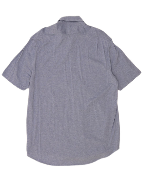 Polo Ralph Lauren Camisa de manga corta ajustada para hombre XL Algodón azul