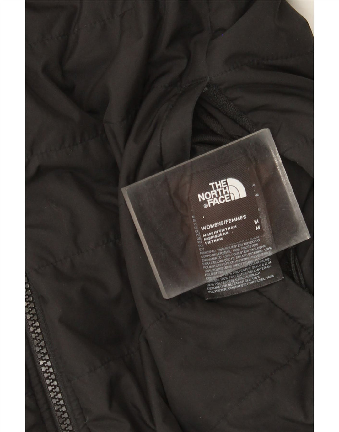 The North Face Chaqueta Acolchada Reversible para Mujer UK 44 Mediano Negro Poliéster