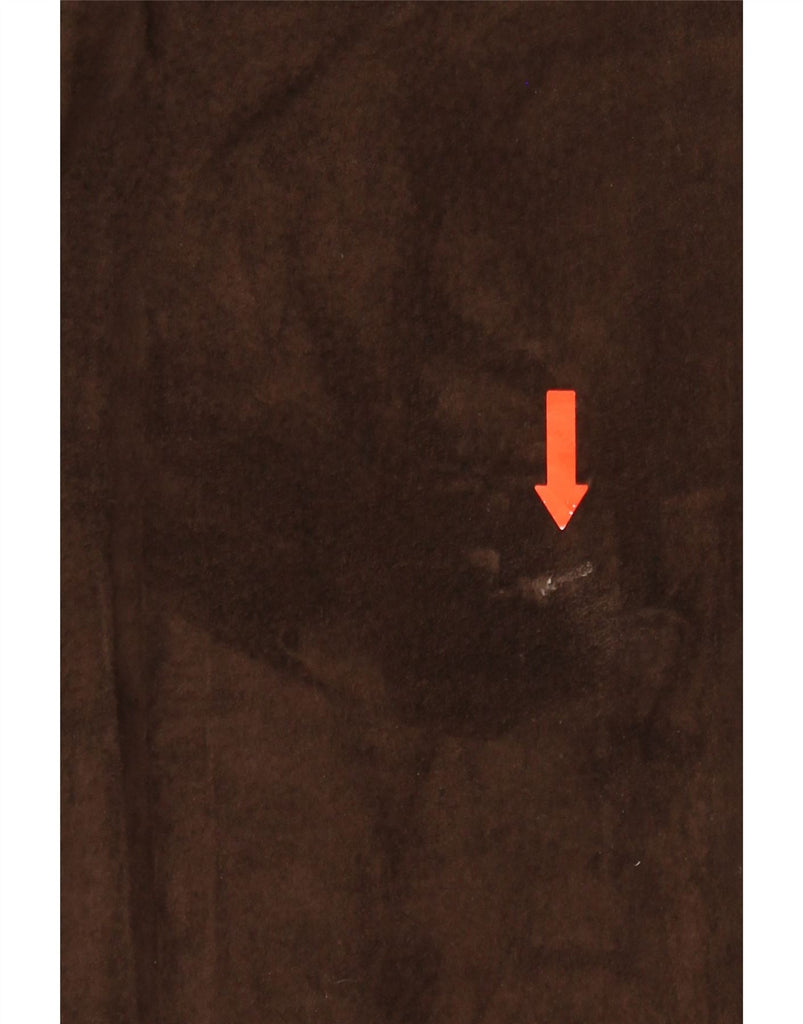 VERO MODA Womens Tapered Suede Trousers Medium W28 L30 Brown Suede Vintage Vero Moda and Second-Hand Vero Moda from Messina Hembry 