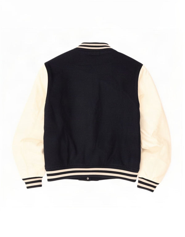 Superdry Chaqueta Universitaria Extragrande Para Mujer UK 46 Grande Azul Marino Colorblock