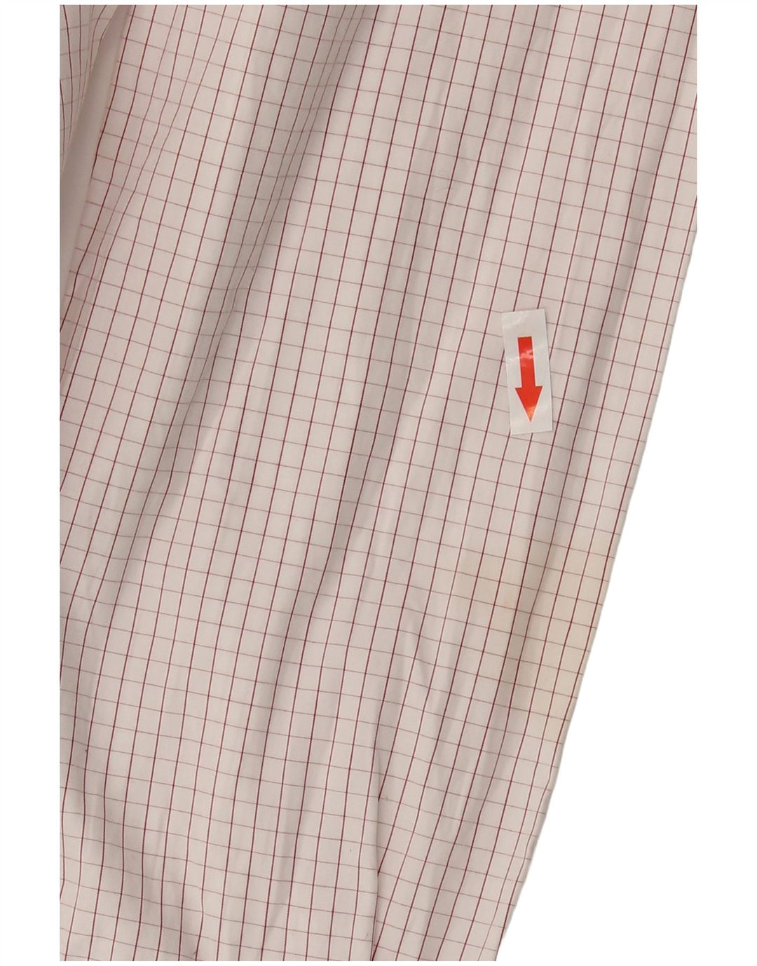 Massimo Dutti Camisa Hombre EU 42 Grande Cuadros Blanco Algodón